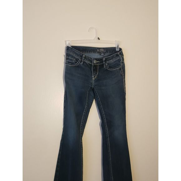 Women's Silver Jeans Co., Aiko Bootcut, W27/L31, Dark Blue - Picture 1 of 9